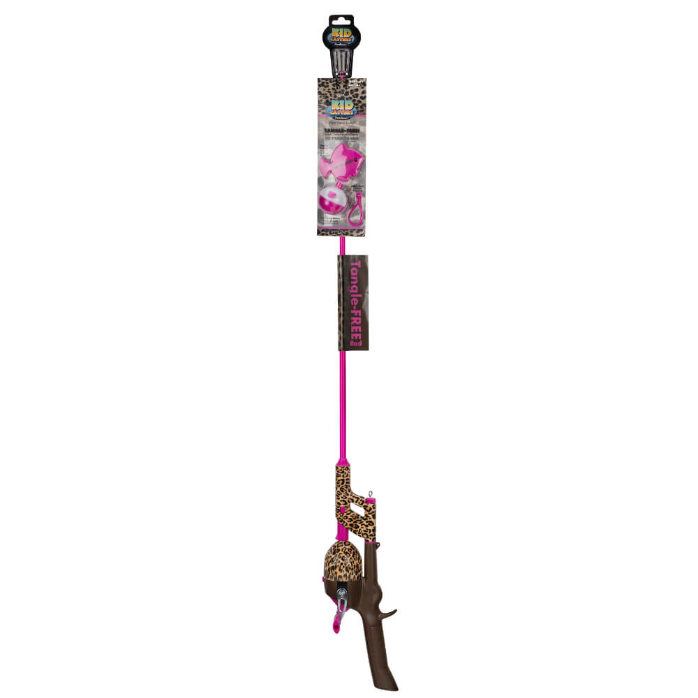 Kid Casters Pink Camo No Tangle Fishing Combo with Bobber, Practice Casting  Plug, Multicolor, One Size (KCGSNTWB34) 
