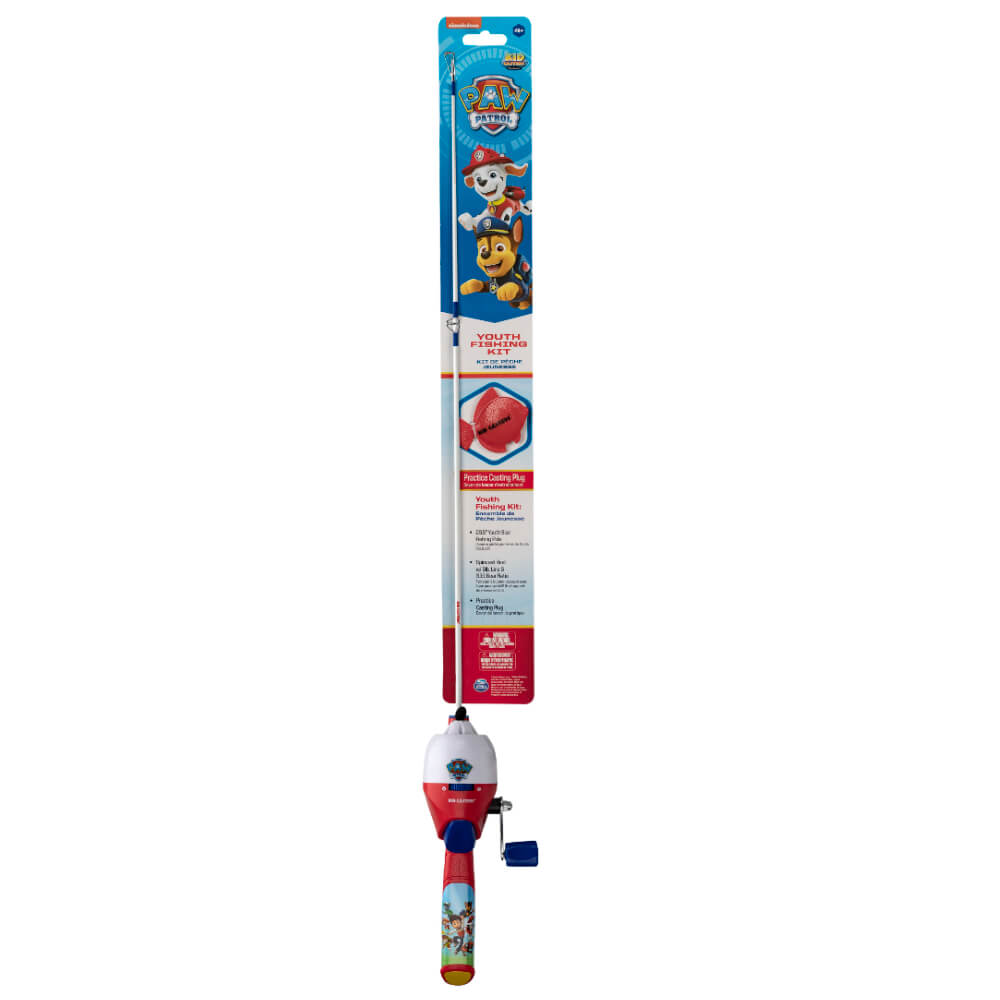 Paw Patrol Fishing Rod - Kid Casters Telescopic Rod and Reel Tangle-Free  New