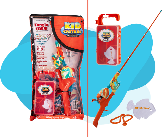 Kid Casters Blue Tackle Bag Fishing Kit – Reef & Reel
